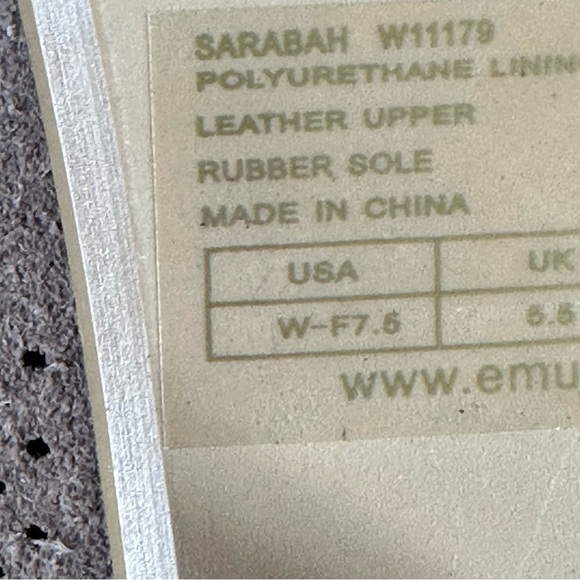 EMU Australia Sarabah size 7.5 Suede Leather Heel Sandals - Picture 16 of 16